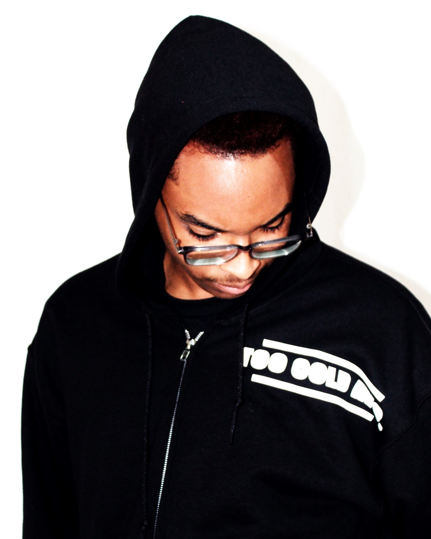 Front Logo Zip Up Hoodie