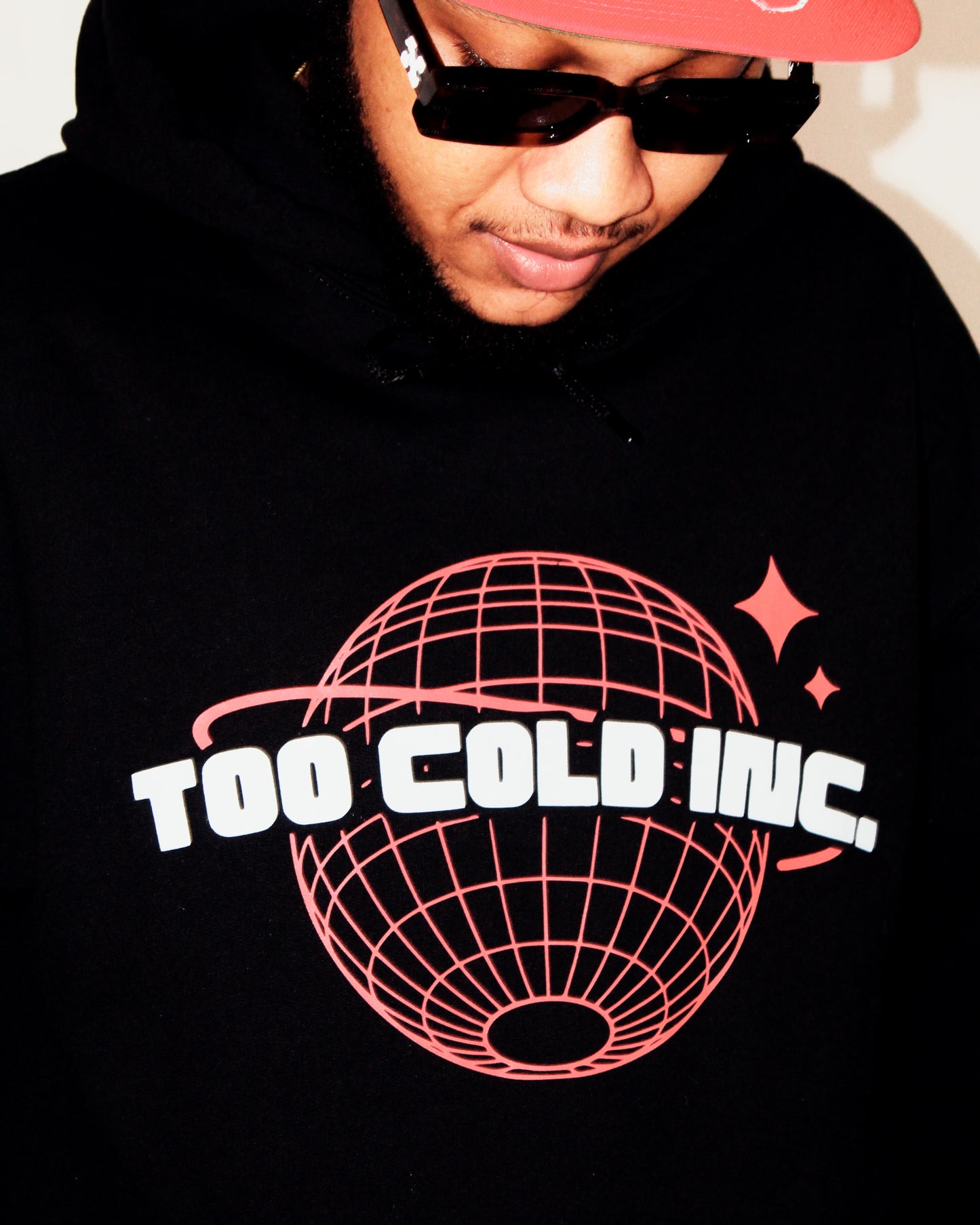 Red "Globe" Hoodie