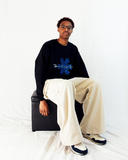 Blue "Snowflake" Sweater