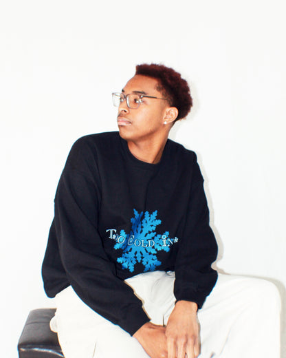 Blue "Snowflake" Sweater
