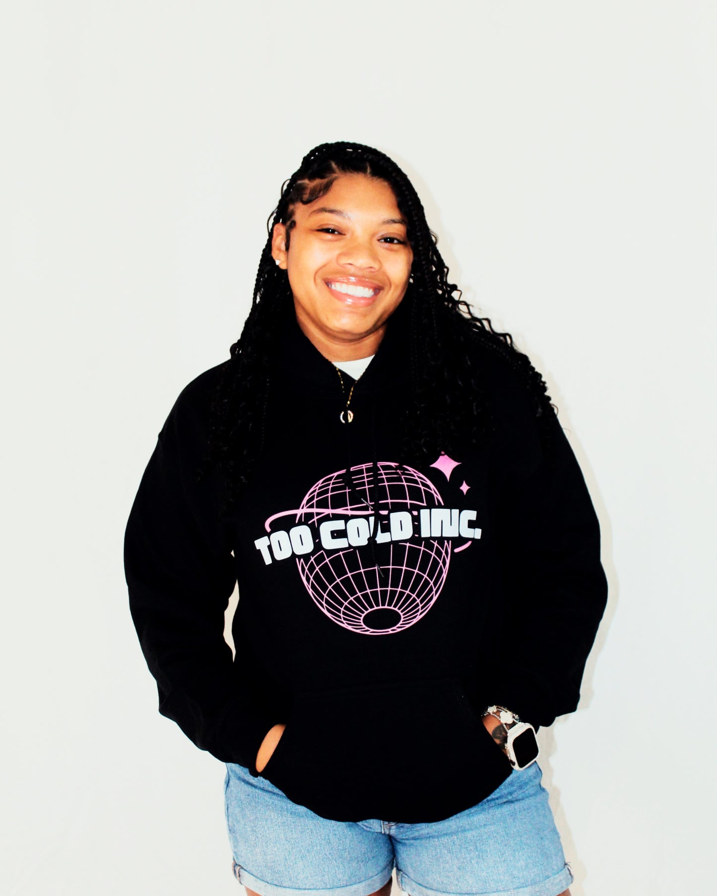 Pink "Globe" Hoodie