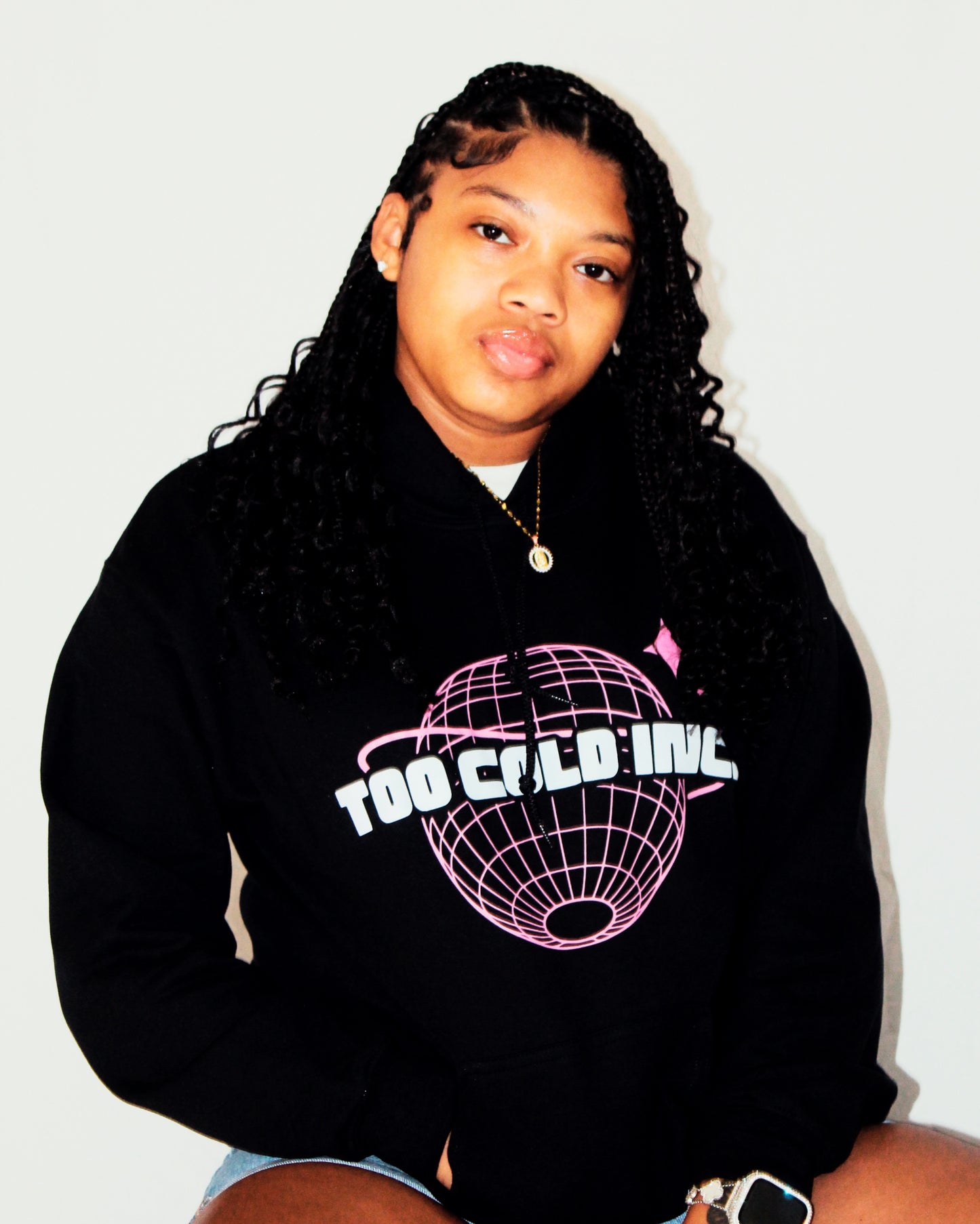 Pink "Globe" Hoodie